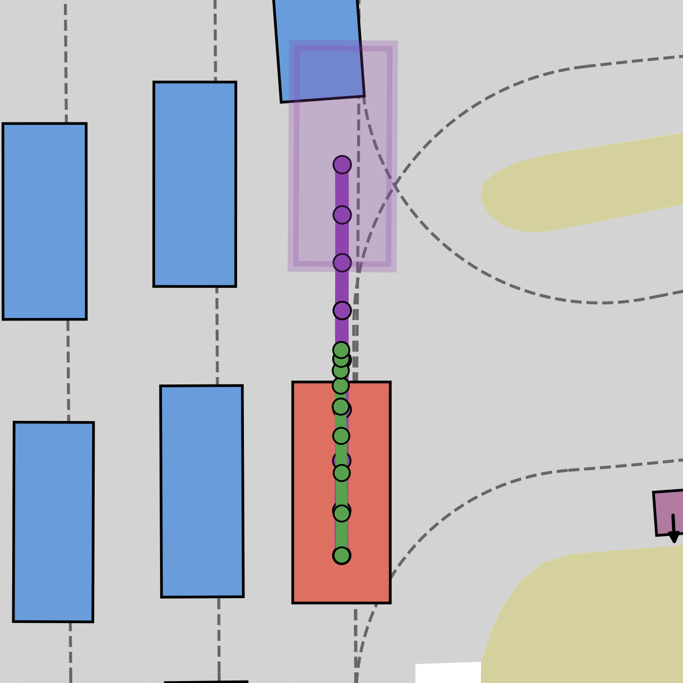 DriveVLA-W0 trajectory collides with a vehicle in this example.